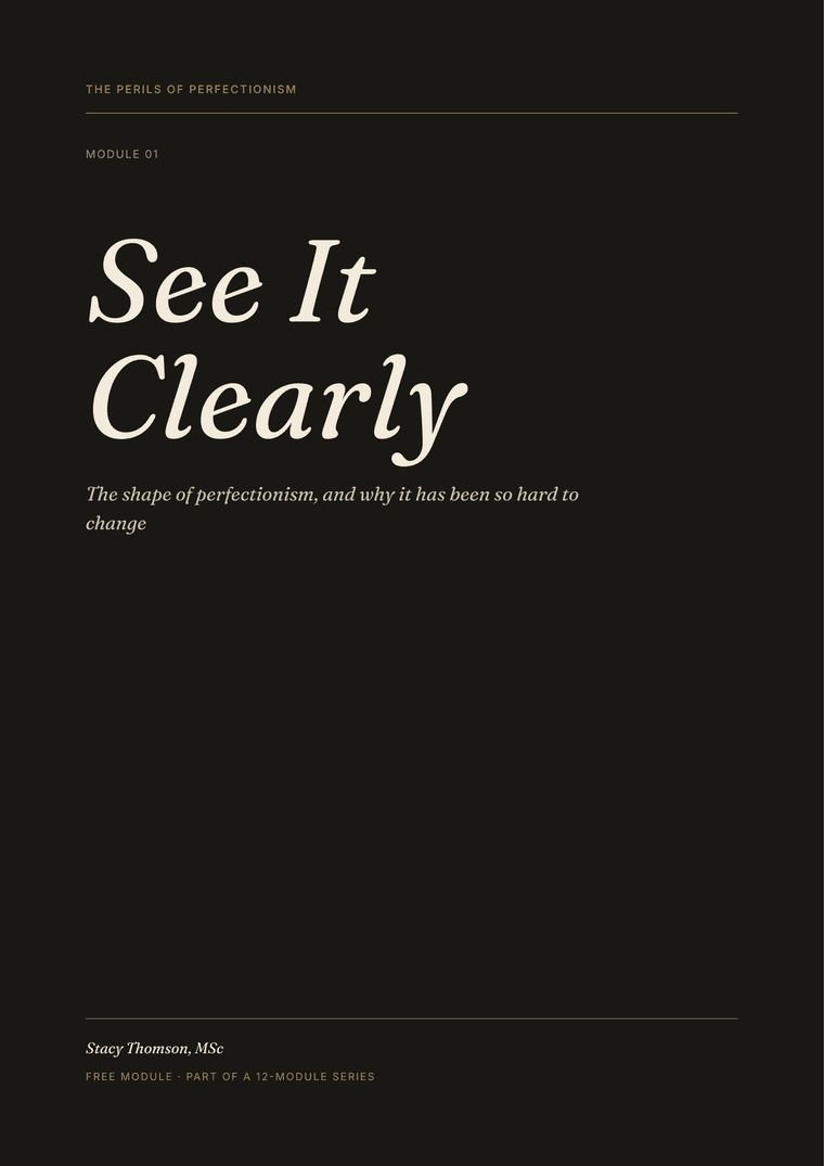 The cover of Module 1, See It Clearly